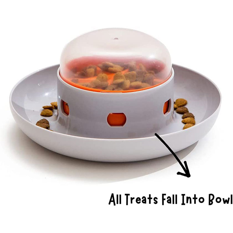 Interactive Squeaky Plush Dog Toy - Pet UFO Dispenser Bowl Interactive Puzzle