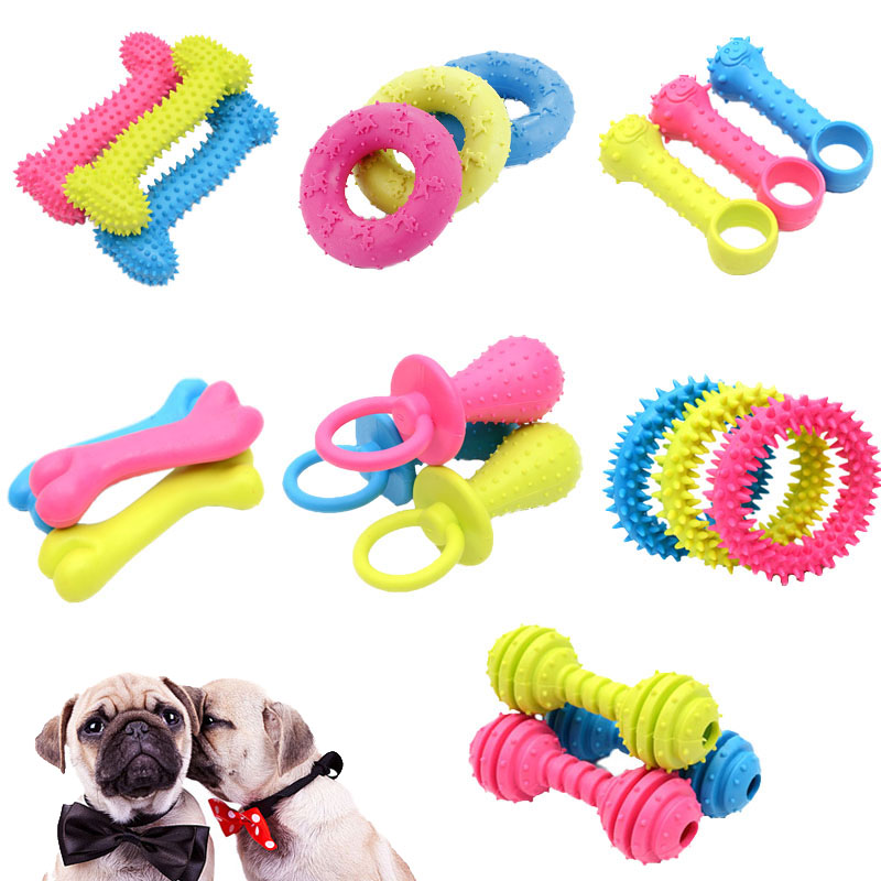 Indestructible Dog Chew Toy - Pet Toys For Small Dogs Rubber