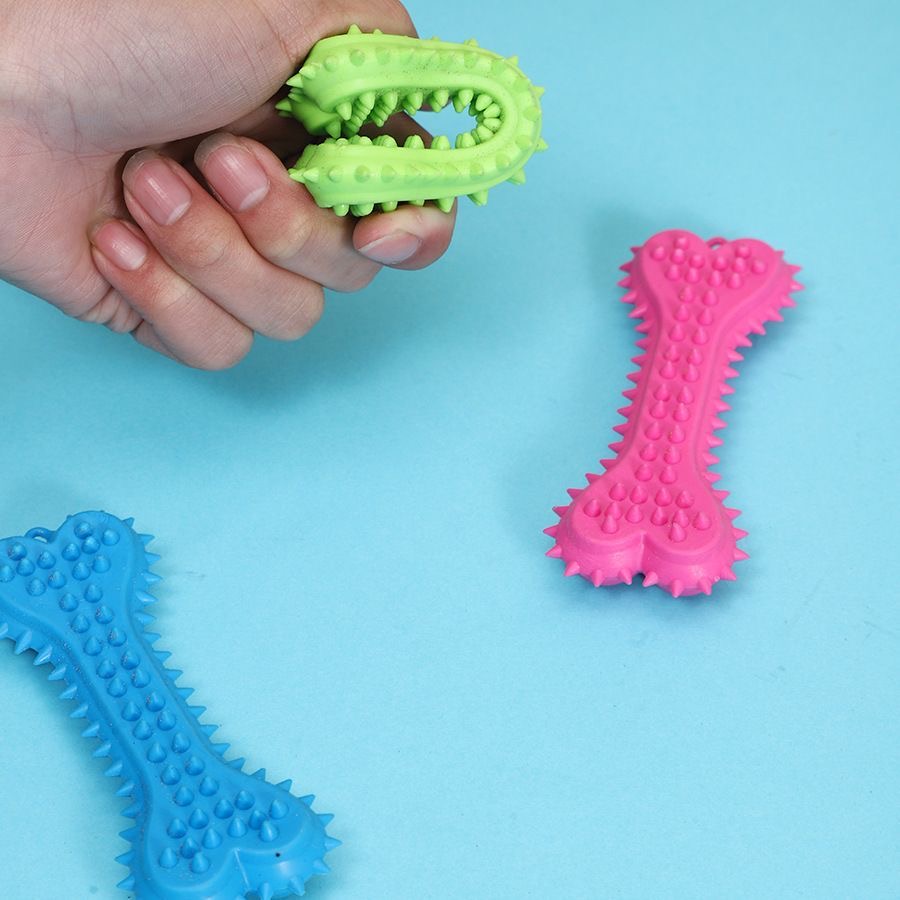 3/6pcs Chew Toys  Dog Rubber T - огляд і ціна Teeth Cleaning Dog Chew Bone