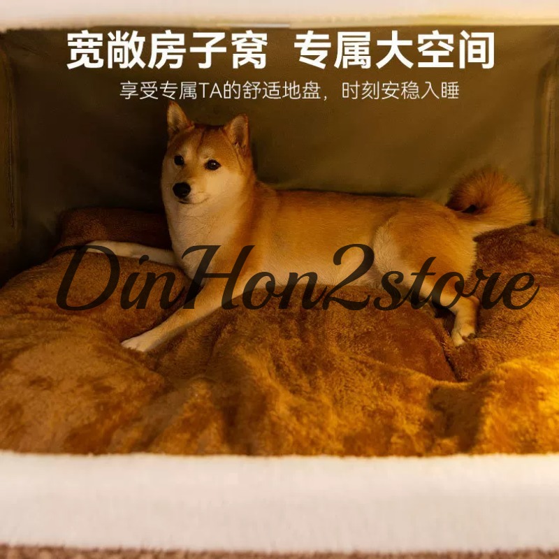 Kennel winter thickened large  - огляд і ціна Pet Beds