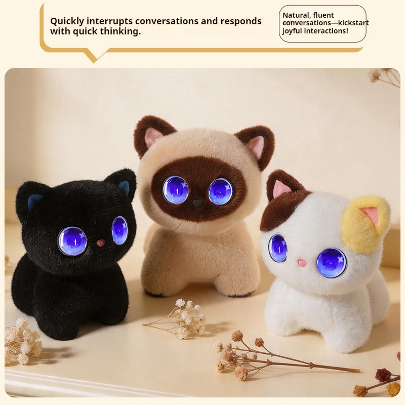 AI Smart Meow Cat Plush Toy In - огляд і ціна Cat Toys