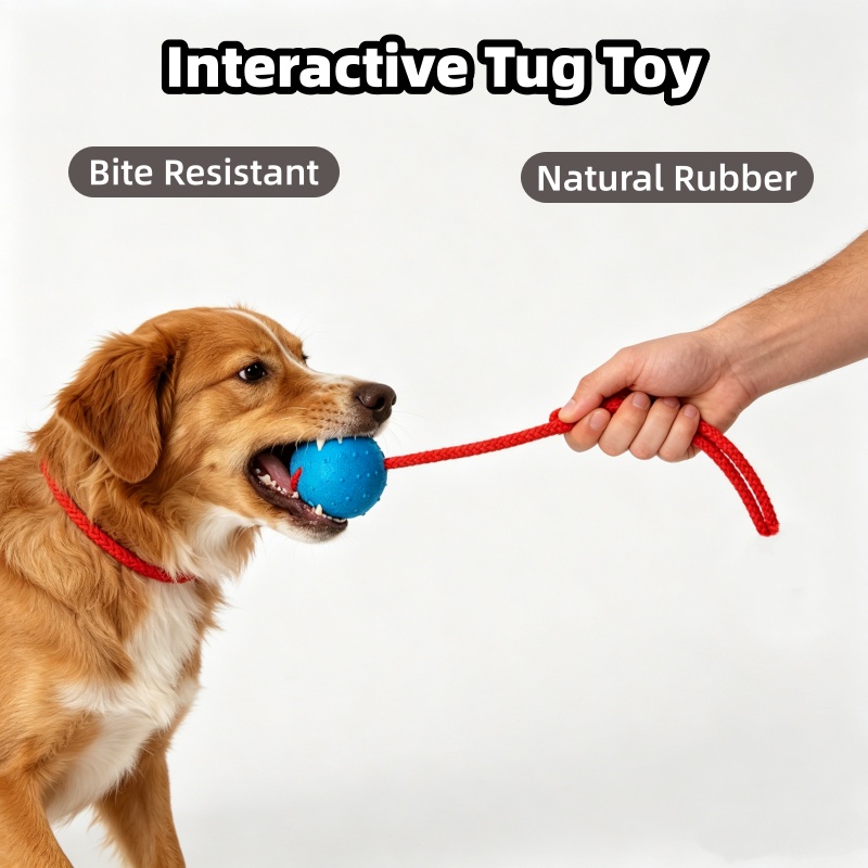 Indestructible Dog Ball with R - огляд і ціна Indestructible Dog Chew Toy
